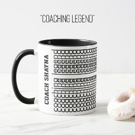 Versteckter Message-Individuelle Name Coachen Lege Tasse