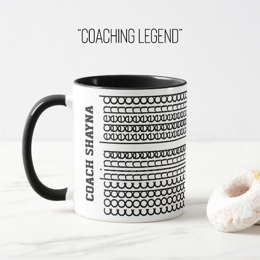Versteckter Message-Individuelle Name Coachen Lege Tasse