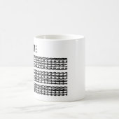 Versteckter Message-Individuelle Name - Sarcastic- Kaffeetasse (Mittel)