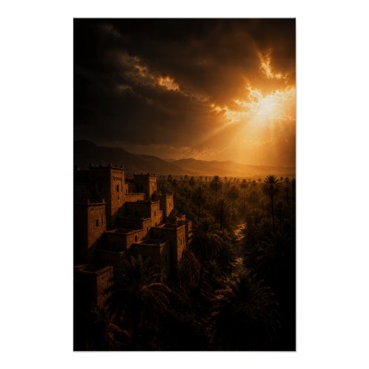 Versteckter Oasenfestungsposter Poster (Vorderseite)