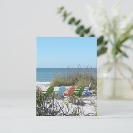 Versteckter Regenbogen Postkarte (Stehend Vorderseite)