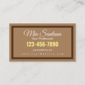 versteckter Schatz Visitenkarte (Rückseite)