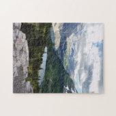 Versteckter See Blick Gletscher Nationalpark Monta Puzzle (Horizontal)