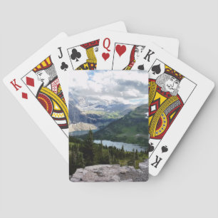 Versteckter See Blick Gletscher Nationalpark Monta Spielkarten
