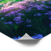 Versteckter See im Herzen des Waldes Poster (Ecke)