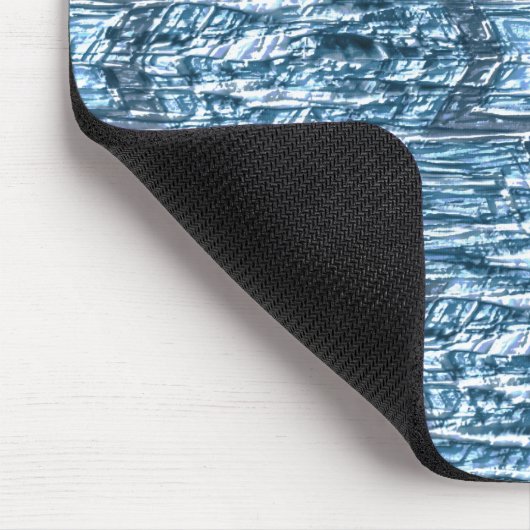 Versteckter Stern in zackigen, geschnitzten Streif Mousepad (Ecke)