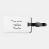 Versteckter Strand Gepäckanhänger (Rückseite horizontal)