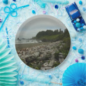 Versteckter Strand I im Redwood National Park Pappteller (Party)