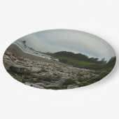 Versteckter Strand I im Redwood National Park Pappteller (Schrägansicht)