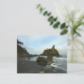Versteckter Strand II im Redwood National Park Postkarte (Stehend Vorderseite)