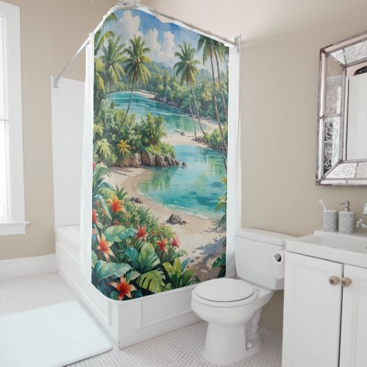 Versteckter Tauchplatz Duschvorhang (Beispiel)