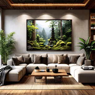 Versteckter Tempel Leinwanddruck