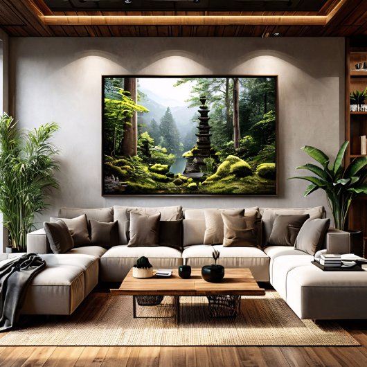 Versteckter Tempel Leinwanddruck