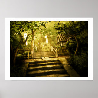 "Versteckter Tempel" Poster