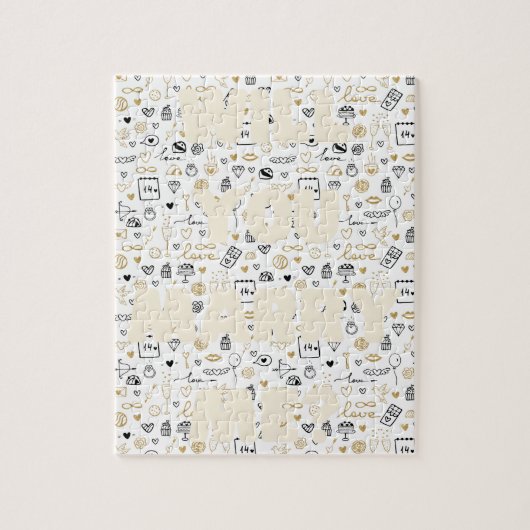 Versteckter Vorschlag Verlobung Jigsaw Puzzle (Vertikal)