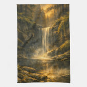 Versteckter Waldwasserfall – Küchentuch (Vertikal)
