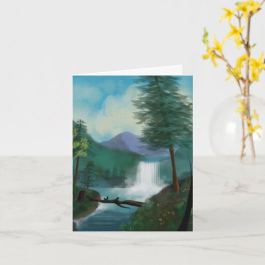 Versteckter Wasserfall Karte (Gelbe Blume)