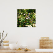 Versteckter Wasserfall Poster (Küche)