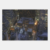 Versteckter Weihnachtsbaum in Manhattan in der Nac Geschenkpapier Set (Vorderseite)