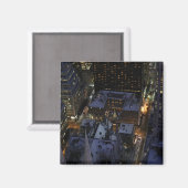 Versteckter Weihnachtsbaum in Manhattan in der Nac Magnet (Vorderseite/Rückseite)