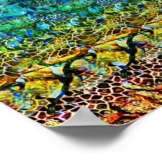 Verstecktes 3D-Stereogramm-Poster - Meereslebewese Poster (Ecke)