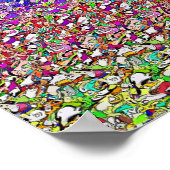 Verstecktes 3D-Stereogramm-Poster, Schmetterling a Poster (Ecke)