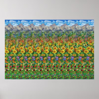 Verstecktes 3D-Stereogramm-Poster - Schmetterlings