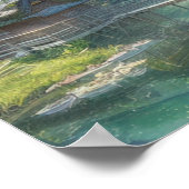 Verstecktes Bergdorf Poster (Ecke)