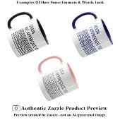 Verstecktes Botschaftermuster, Personalisiertes Ab Tasse