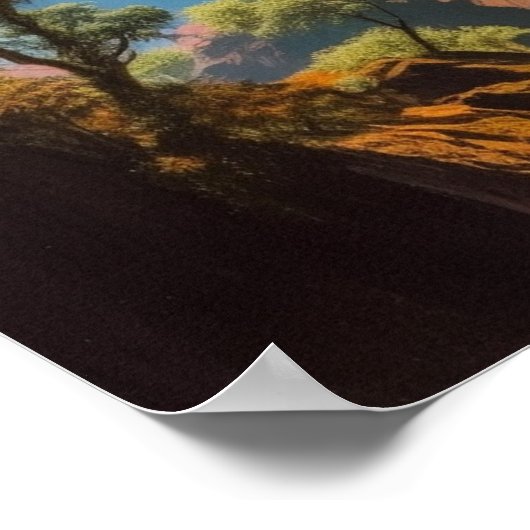 Verstecktes Paradies im Dschungel Poster (Ecke)