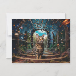 Verstecktes Portal Kitty Postkarte