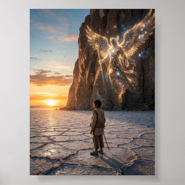 Verstecktes Schicksal Wüsten-Schatten-Fantasie-Wan Poster
