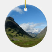 Verstecktes Tal Glencoe Schottland Keramikornament (Hinten)