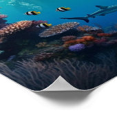 verstecktes Unterwasserschloss Poster (Ecke)