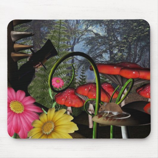 Verstecktes wütendes Hutmacher mousepad (Vorne)