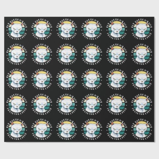 Versteh mir den Weg weg, der Verlierer, Moody Cat Geschenkpapier (Flach)