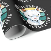 Versteh mir den Weg weg, der Verlierer, Moody Cat Geschenkpapier (Rolleneckpunkt)
