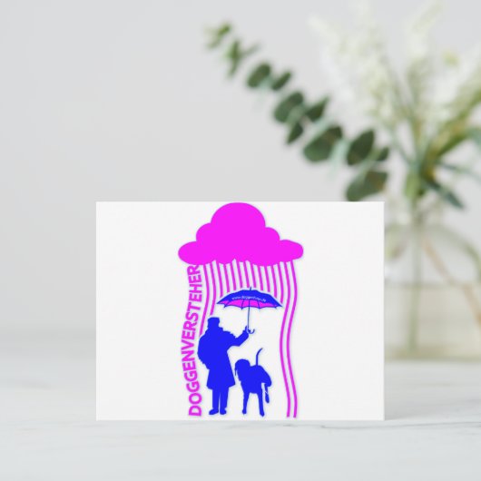 versteh postkarte (Stehend Vorderseite)