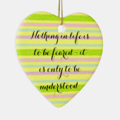 Verstehen Sie mehr Curie-Zitat-Verzierung Keramik Ornament (Rechts)