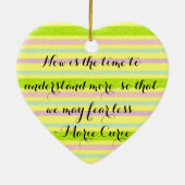 Verstehen Sie mehr Curie-Zitat-Verzierung Keramik Ornament (Hinten)