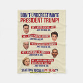 VERSTEHEN SIE TRUMP NICHT FLEECEDECKE (Vorderseite)