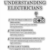 Verstehen von Elektrikern Aufkleber (Vorderseite)