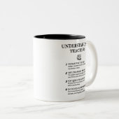 VERSTEHENDE LEHRKRÄFTE - Funny Teacher Spaß Zweifarbige Tasse (VorderseiteRechts)