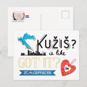 Verstehst du? Zagreb Kroatien Postkarte (Vorne/Hinten)