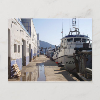Versteigerungshalle des Hafens von Altea, Postkarte
