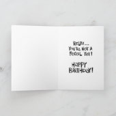 versteinert vom 55. Geburtstag Karte (Innenseite)