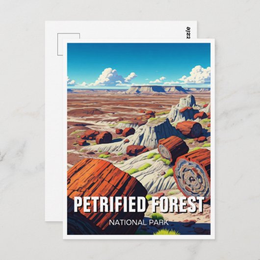 Versteinerte Forest National Park Reise Souvenir Postkarte (Vorne/Hinten)