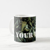 Versteinerte Haifisch-Zahn-Sammlung Kaffeetasse (Vorderseite Links)