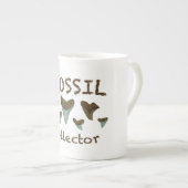 Versteinerte Haifisch-Zähne Porzellantasse (Vorderseite Rechts)