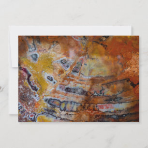 Versteinerte Holzbraun Dankeskarte